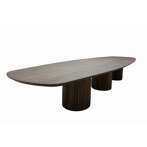 Vergadertafel Sylon | Deens ovaal | Deer brown