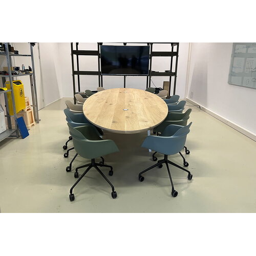 Vergadertafel Elmar | Ovaal | Licht eiken