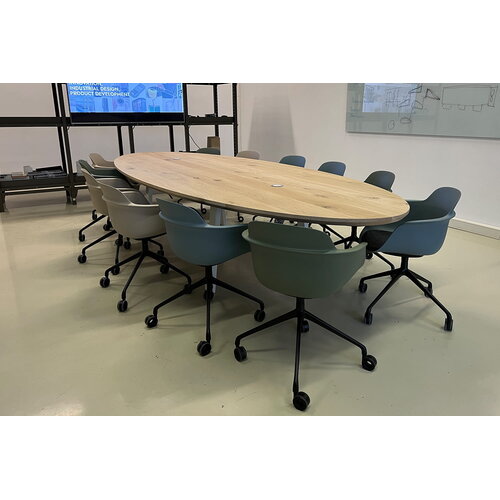 Vergadertafel Elmar | Ovaal | Licht eiken