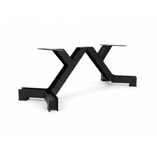 Titan X - Industriële stalen tafelpoot – mat zwart