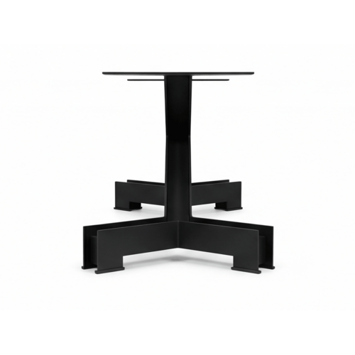 Titan X - Industriële stalen tafelpoot – mat zwart