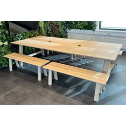 Vergadertafel Nolen | Rechthoek | Licht eiken