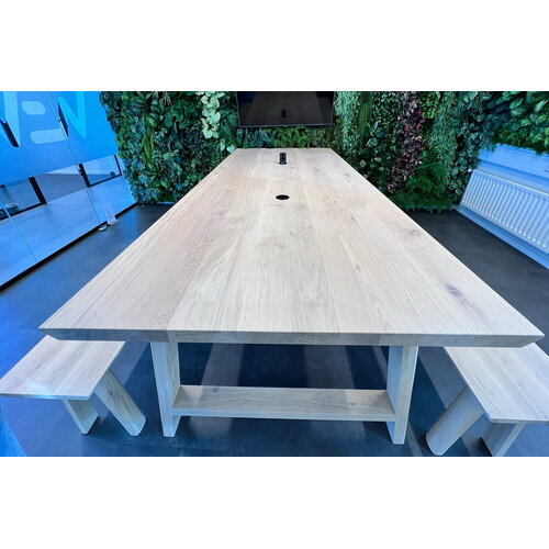Vergadertafel Nolen | Rechthoek | Licht eiken