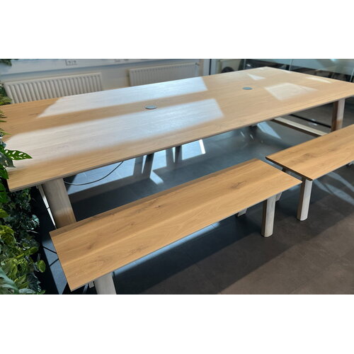Vergadertafel Nolen | Rechthoek | Licht eiken