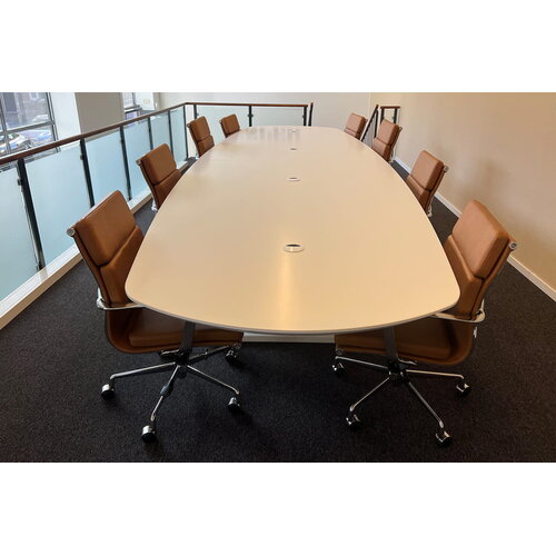 Vergadertafel Lidor | Deens ovaal | Wit