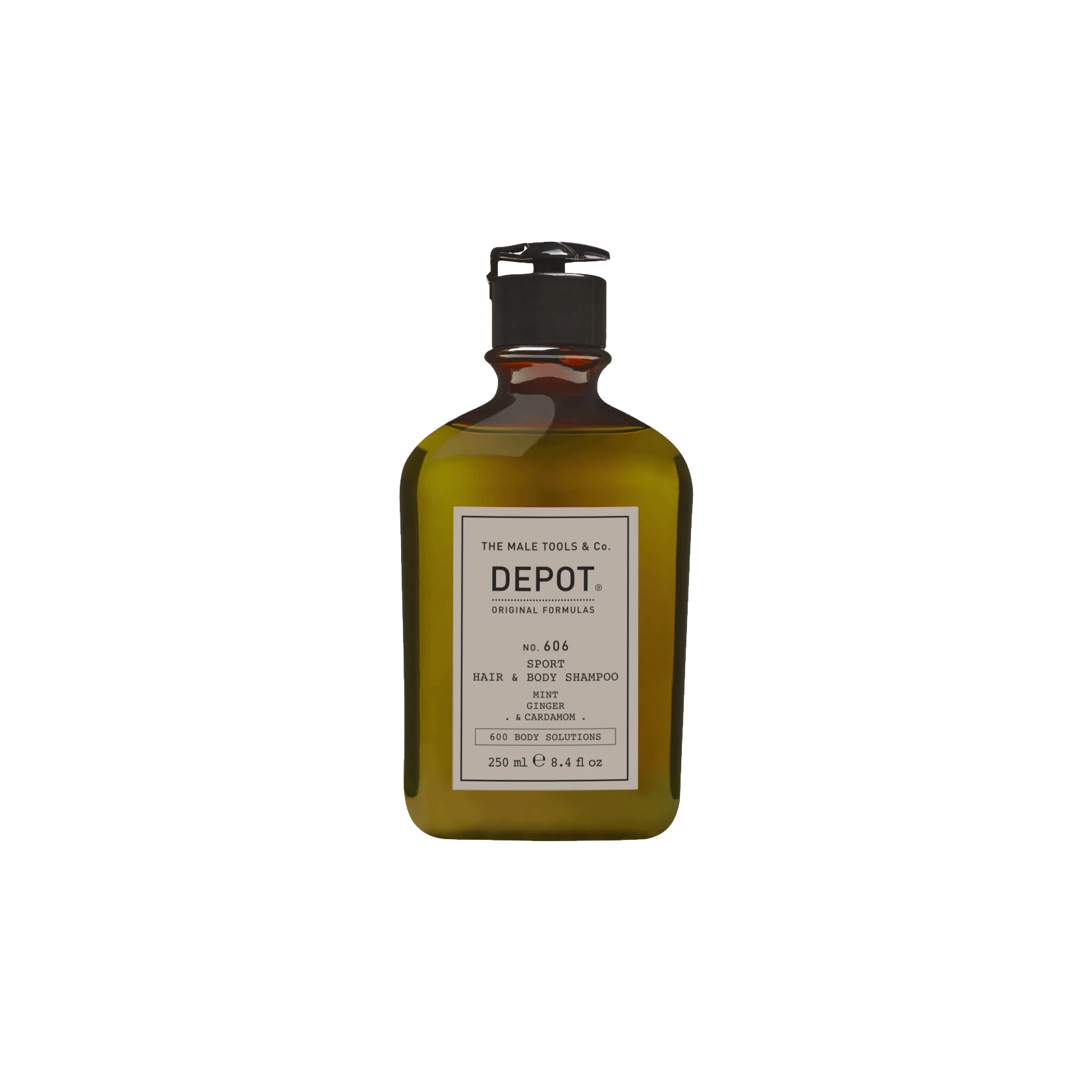 Depot no. 606 sport hair & body shampoo - mint ginger & cardamom 200ml