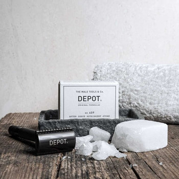 Depot no. 409 after shave astringent stone