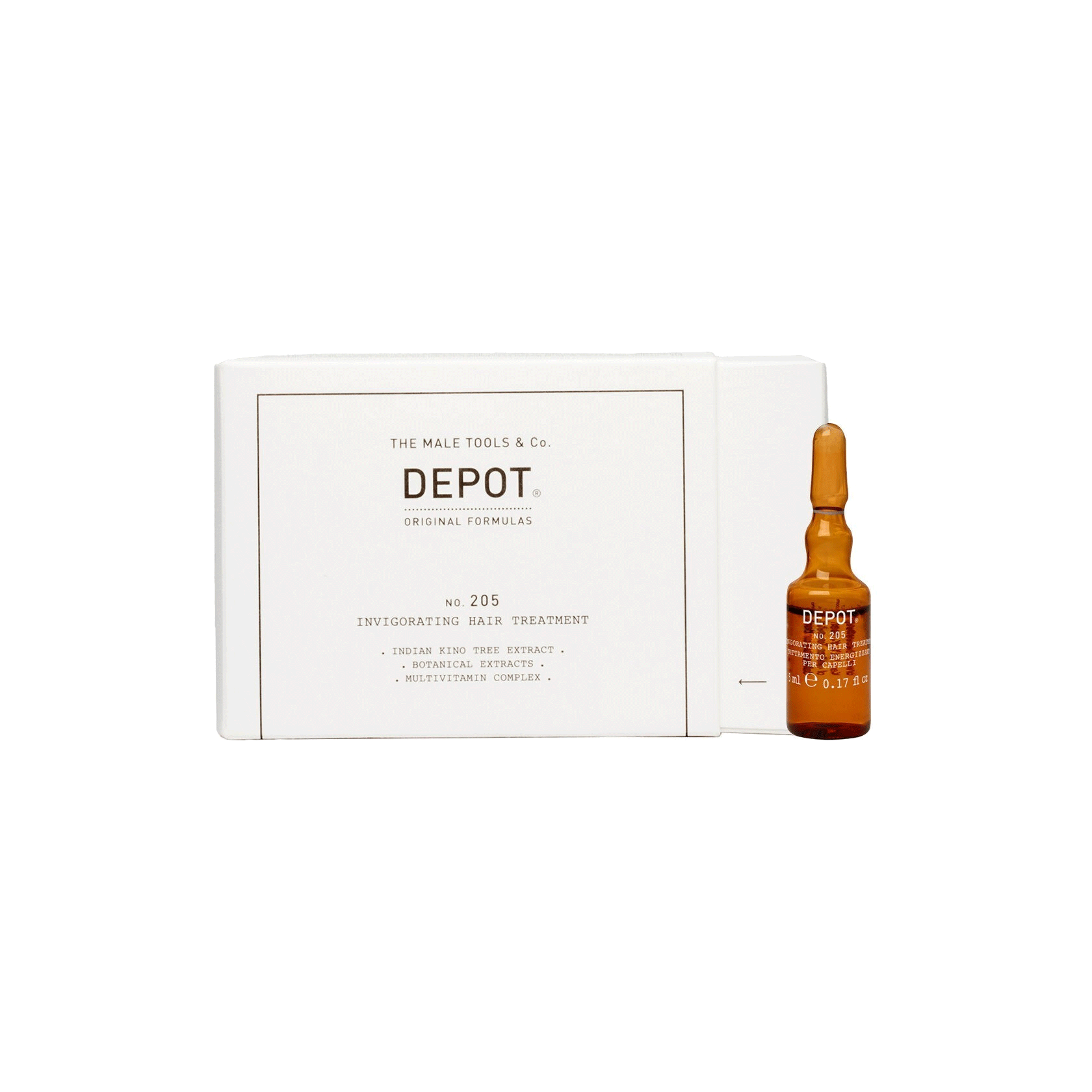 Depot no. 205 invigorating hair treatment 10x 5ml