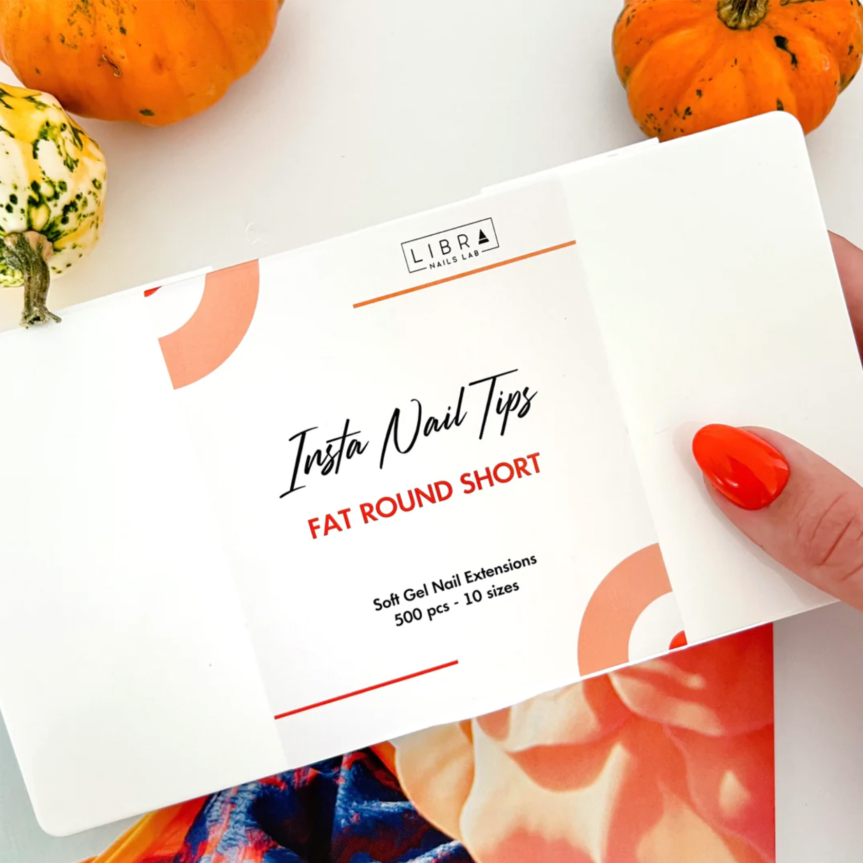 Libra Insta Nail Tips short round