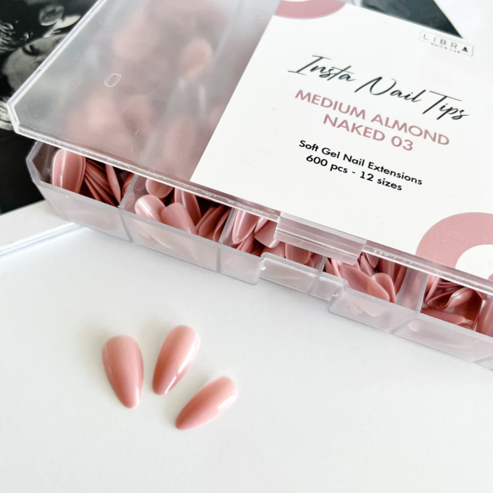 Libra Insta Nail Tips amande naked 03