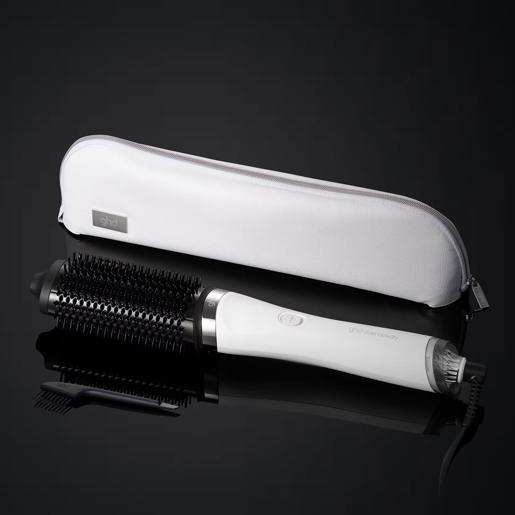GHD Duet Blowdry hair dryer brush Blanc