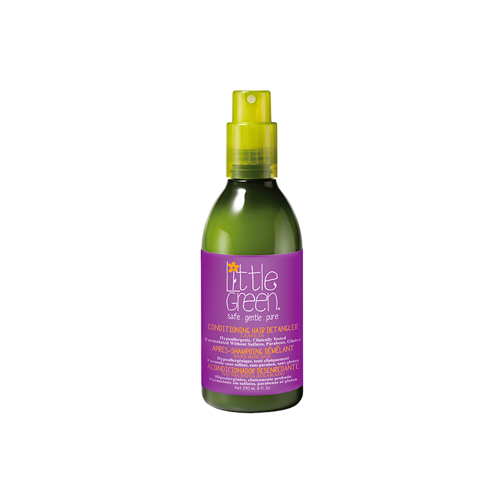 Little Green Safe, gentle, pure après-shampooing démêlant sans rinçage 240ml