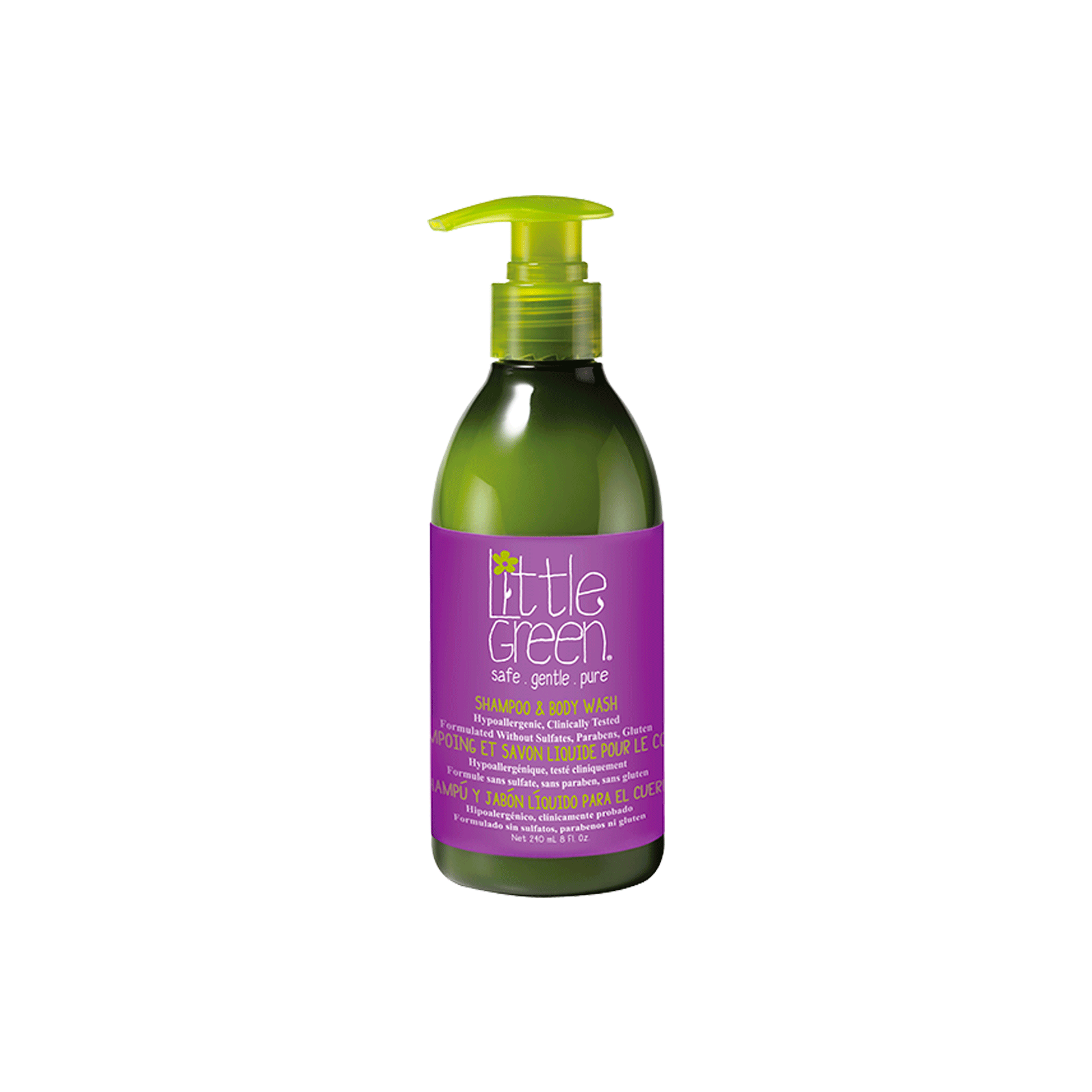 Little Green Safe, gentle, pure shampooing démêlant 240ml