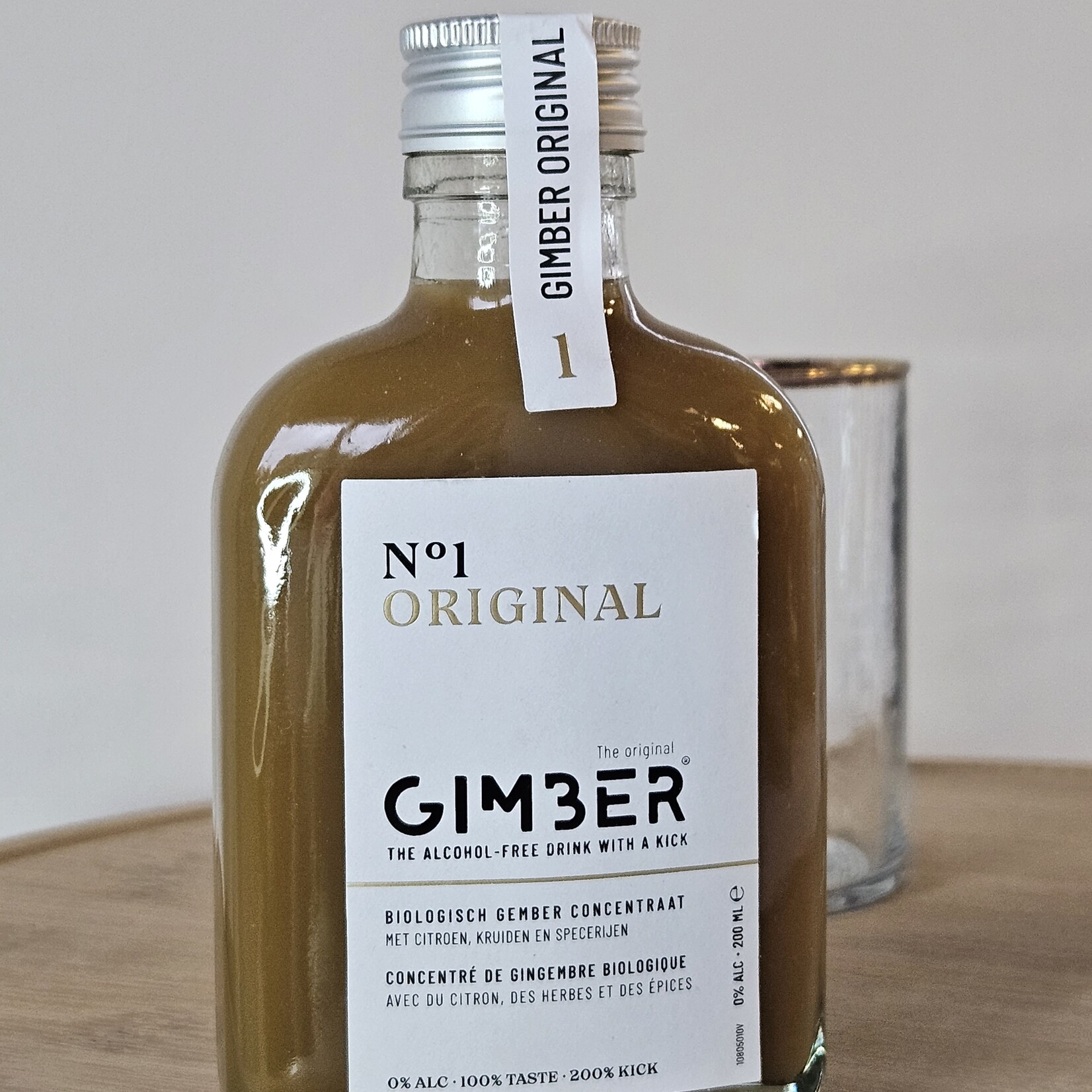 Gimber No.1 (200ml), inclusief 2 elegante glazen