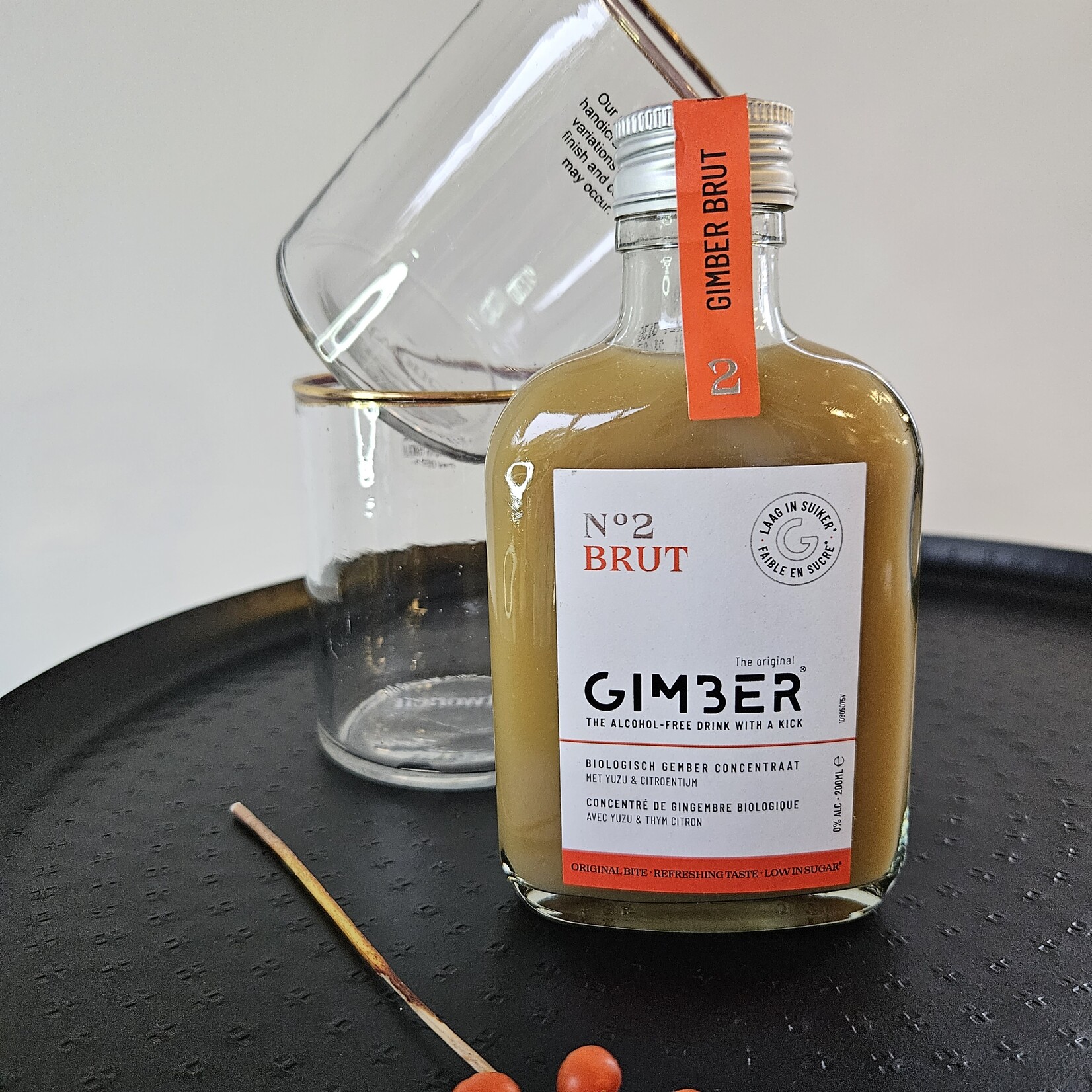 Gimber No.2 (200ml), inclusief 2 elegante glazen