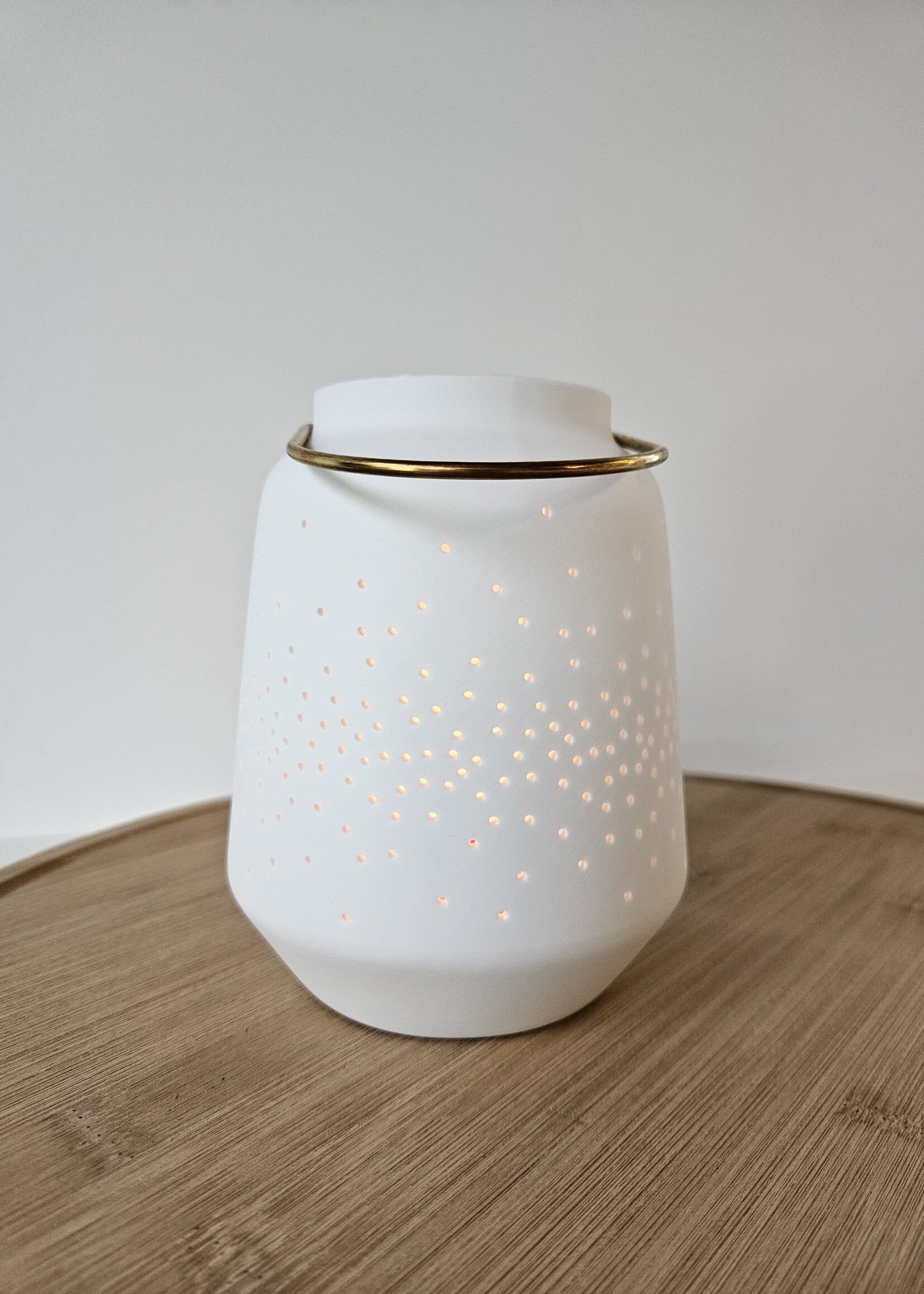 Schitterende wit porseleinen lantaarn