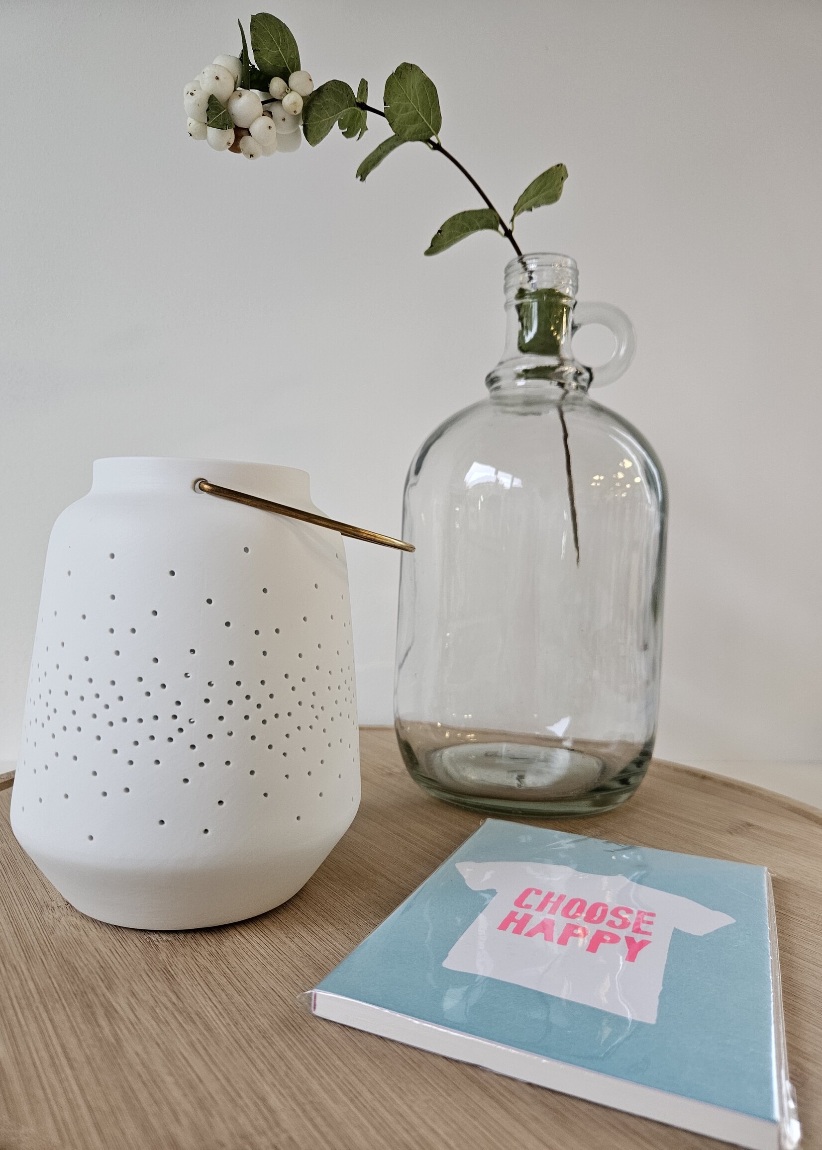 Schitterende wit porseleinen lantaarn