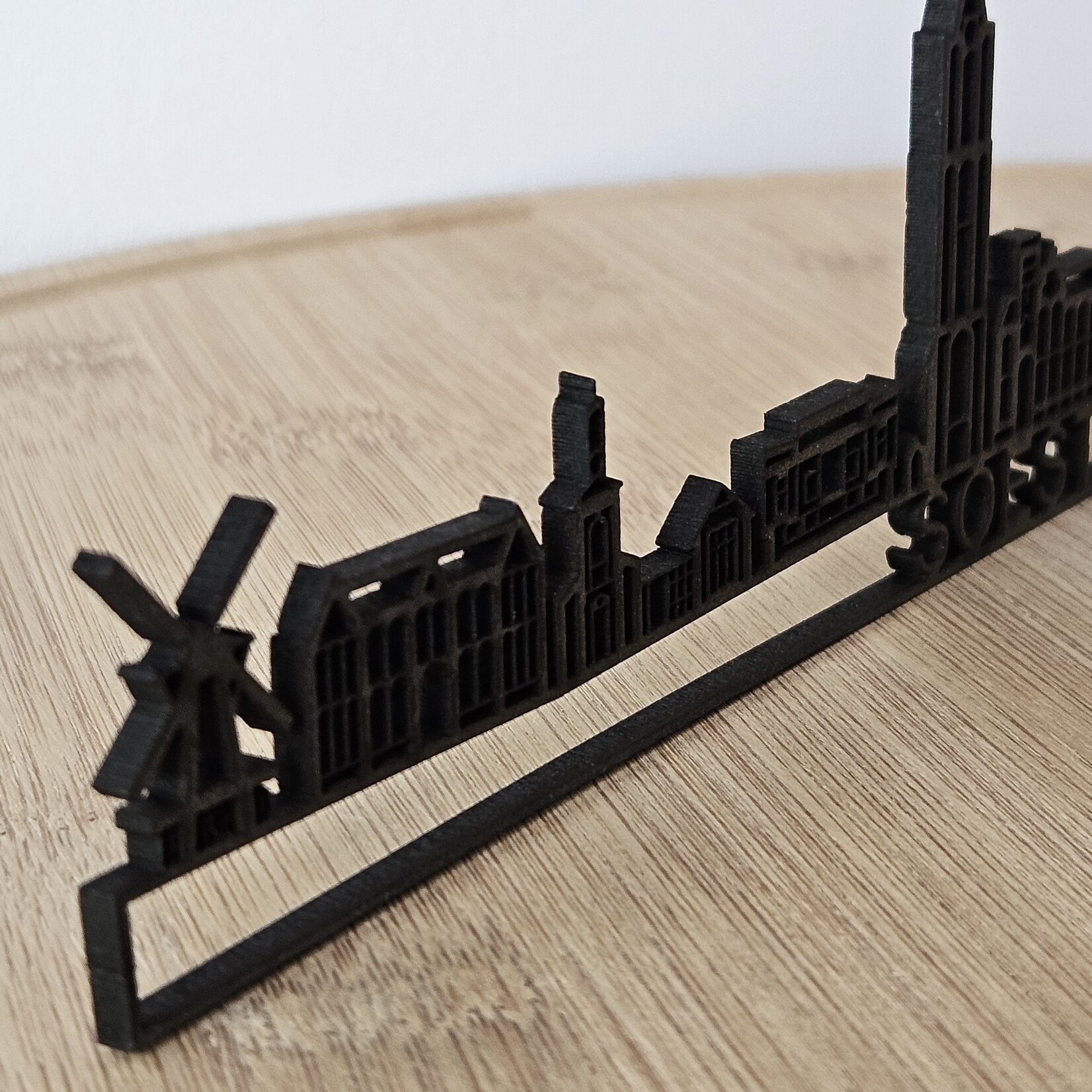 Mini Skyline Soest - Zwart MDF