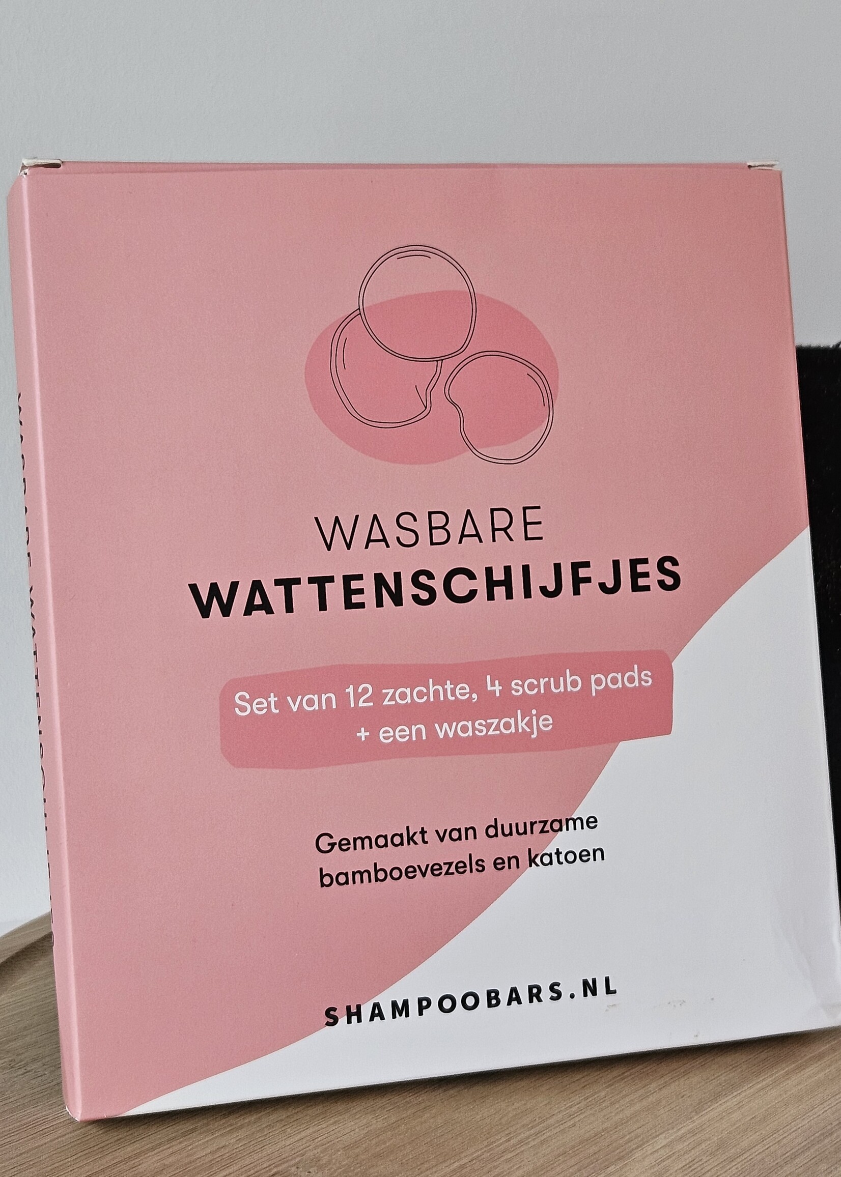 Cadeauset Beautybag, Minibars &  Wasbare wattenschijf