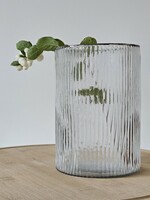 Vaas glas met strepen