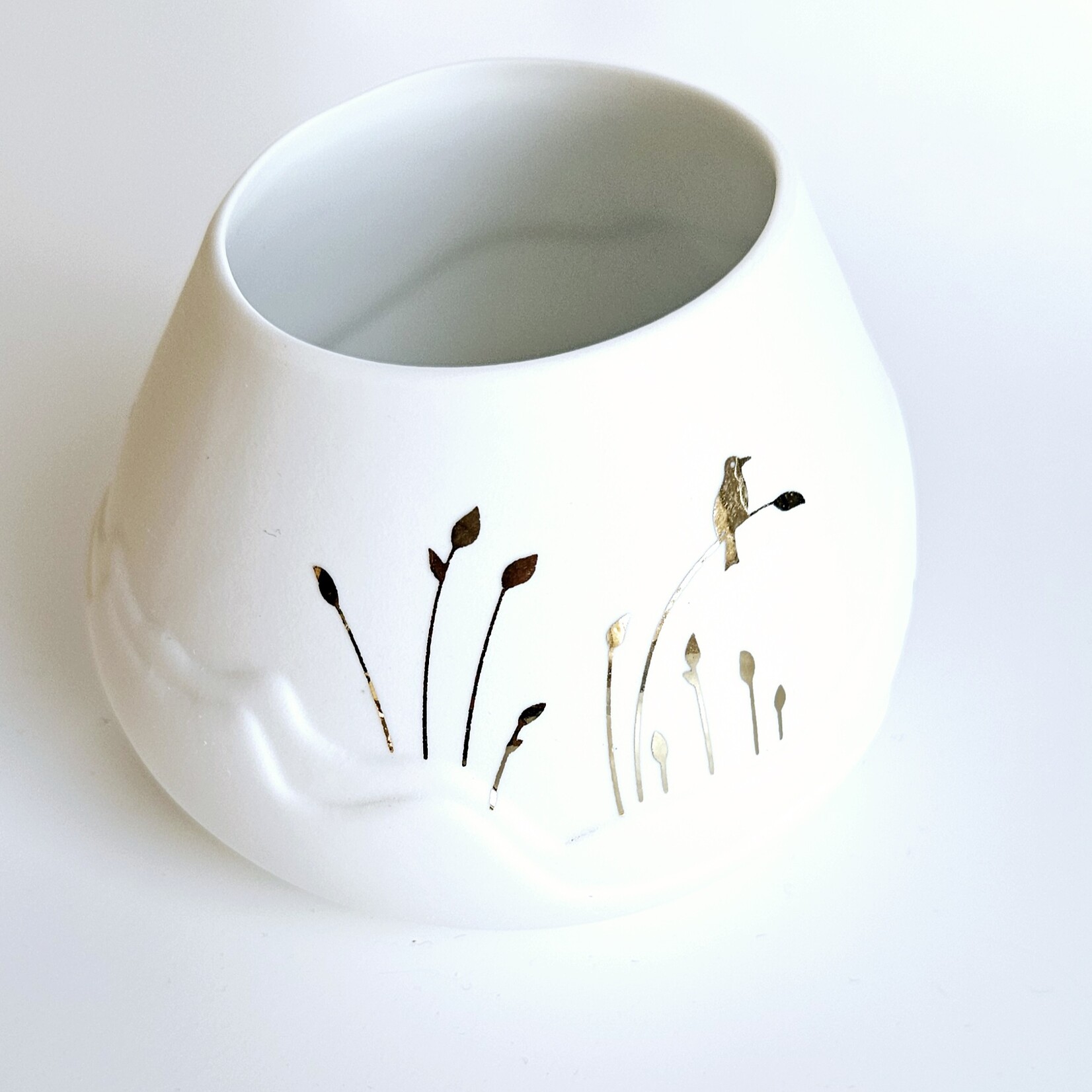 Sfeerlichtje Vogel (goudkleurig)