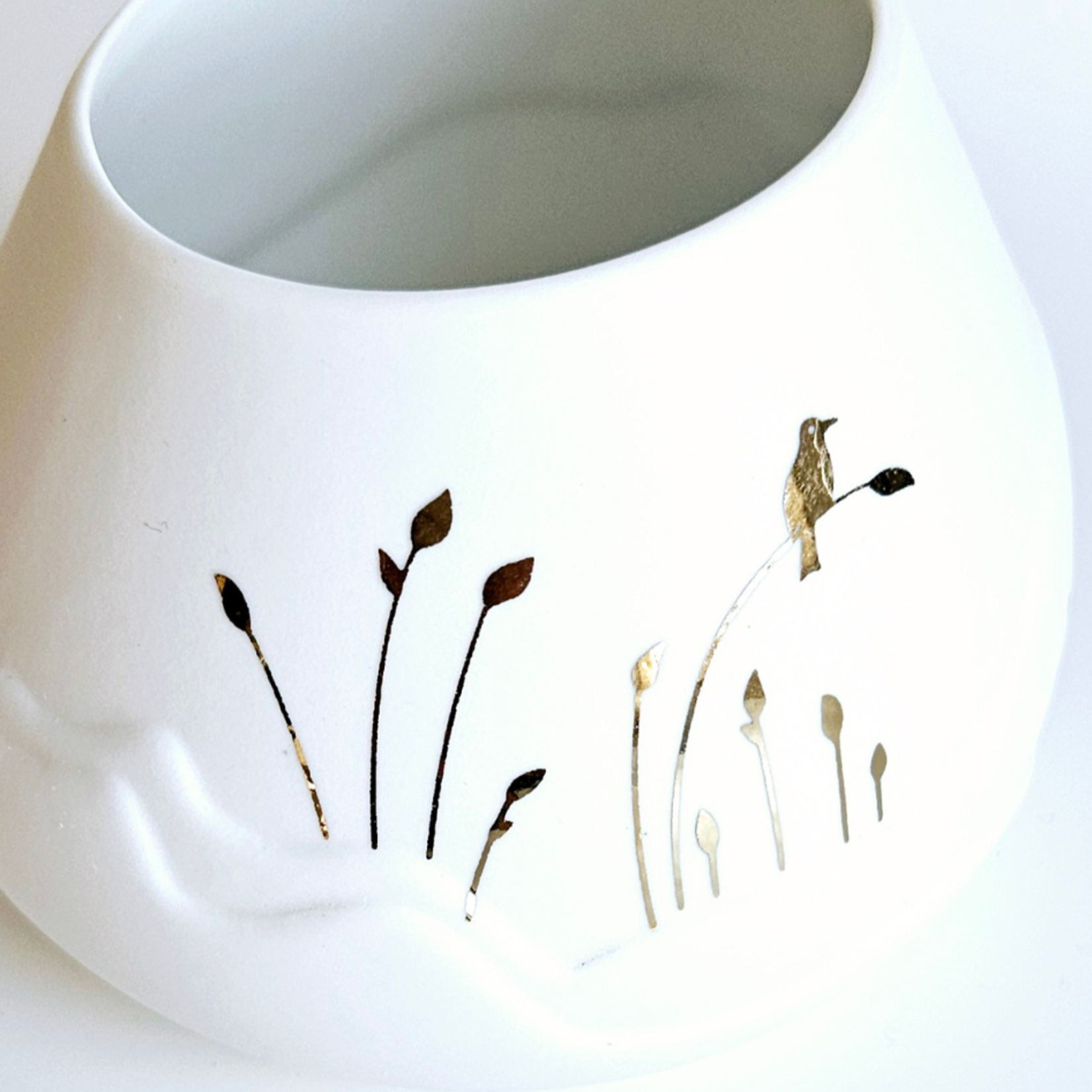 Sfeerlichtje Vogel (goudkleurig)