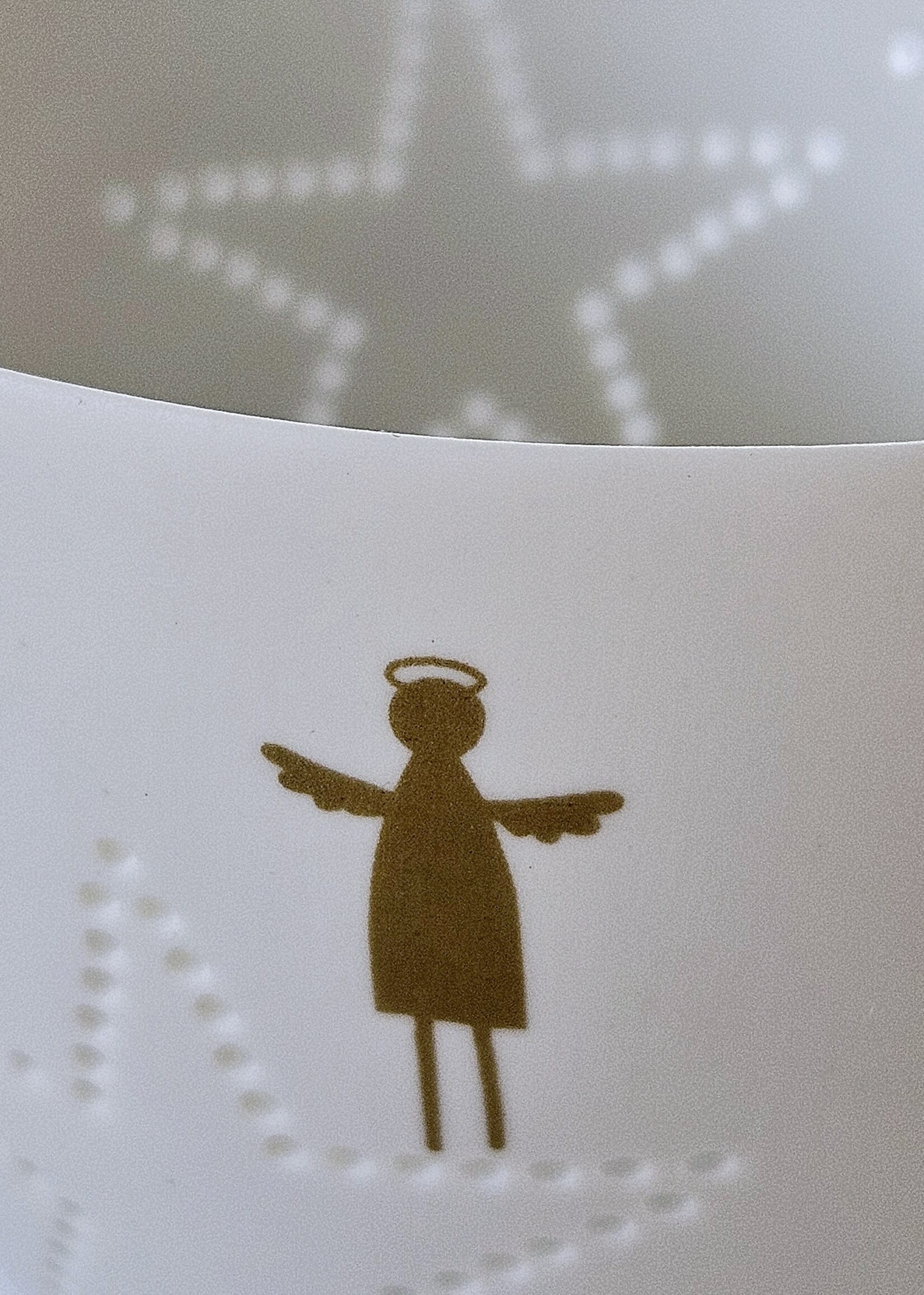 Sfeerlichtje Engel  ♥ (wit porselein)