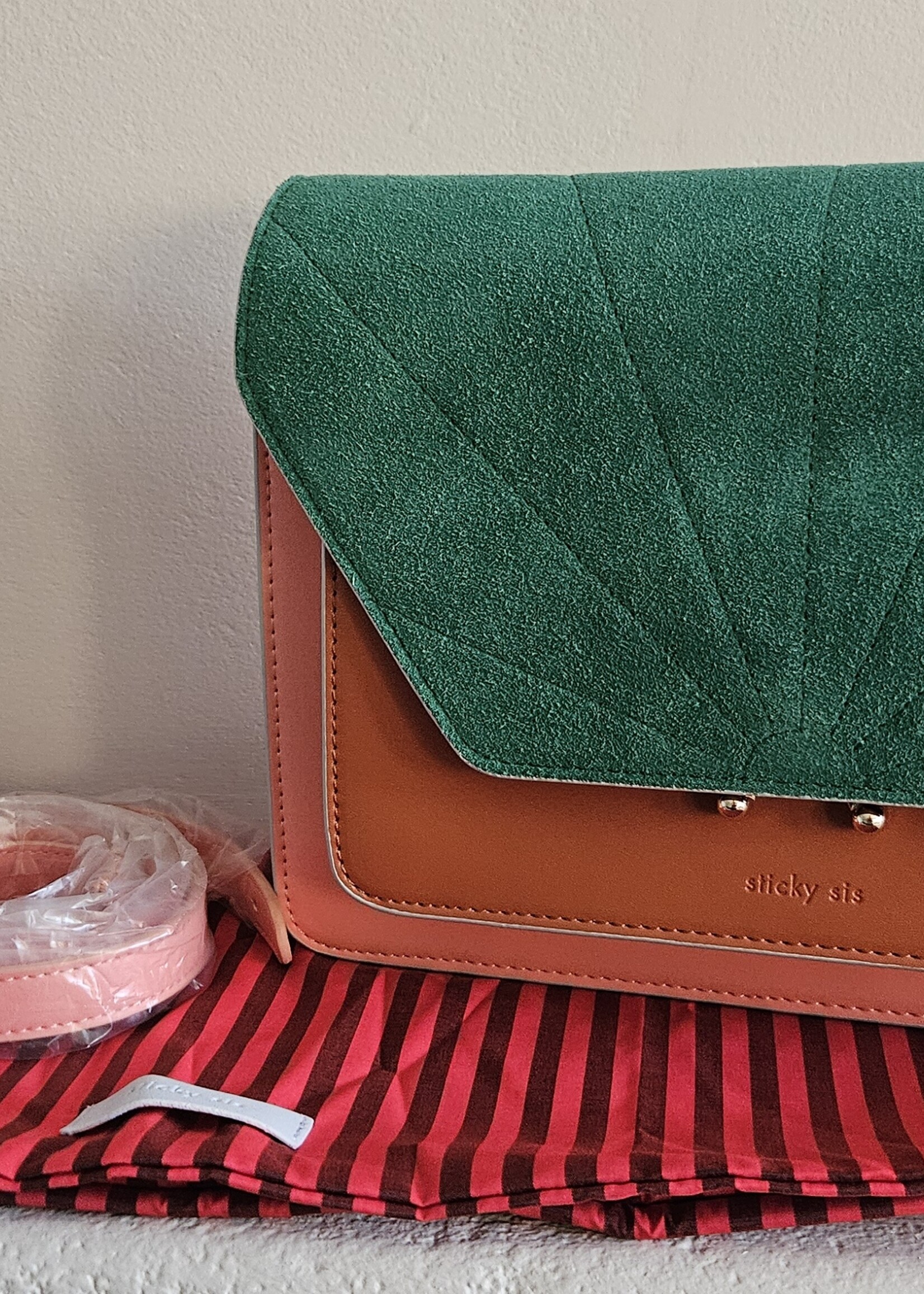 Vegan leren, stijlvolle schouder-/crossbody tas