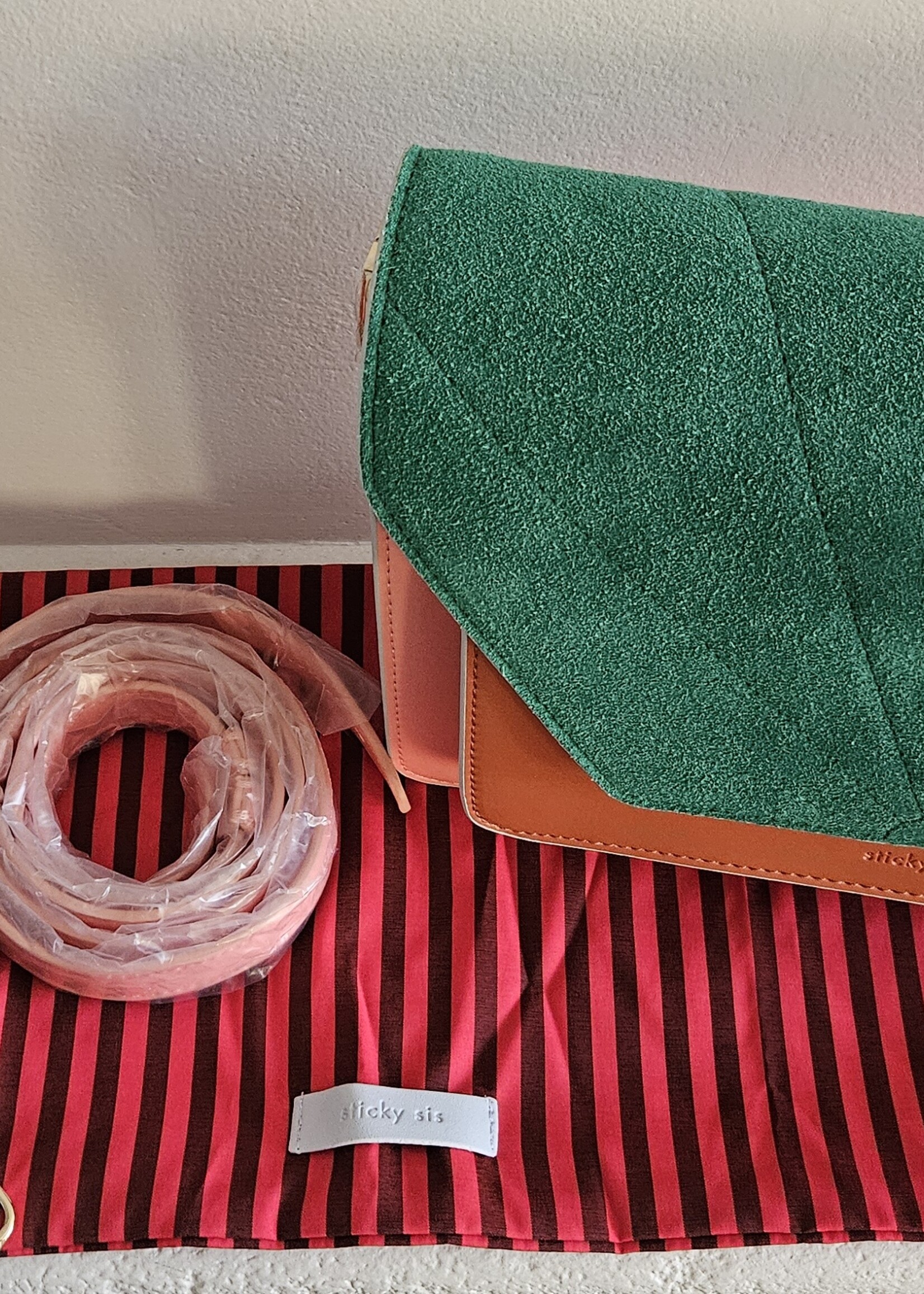 Vegan leren, stijlvolle schouder-/crossbody tas