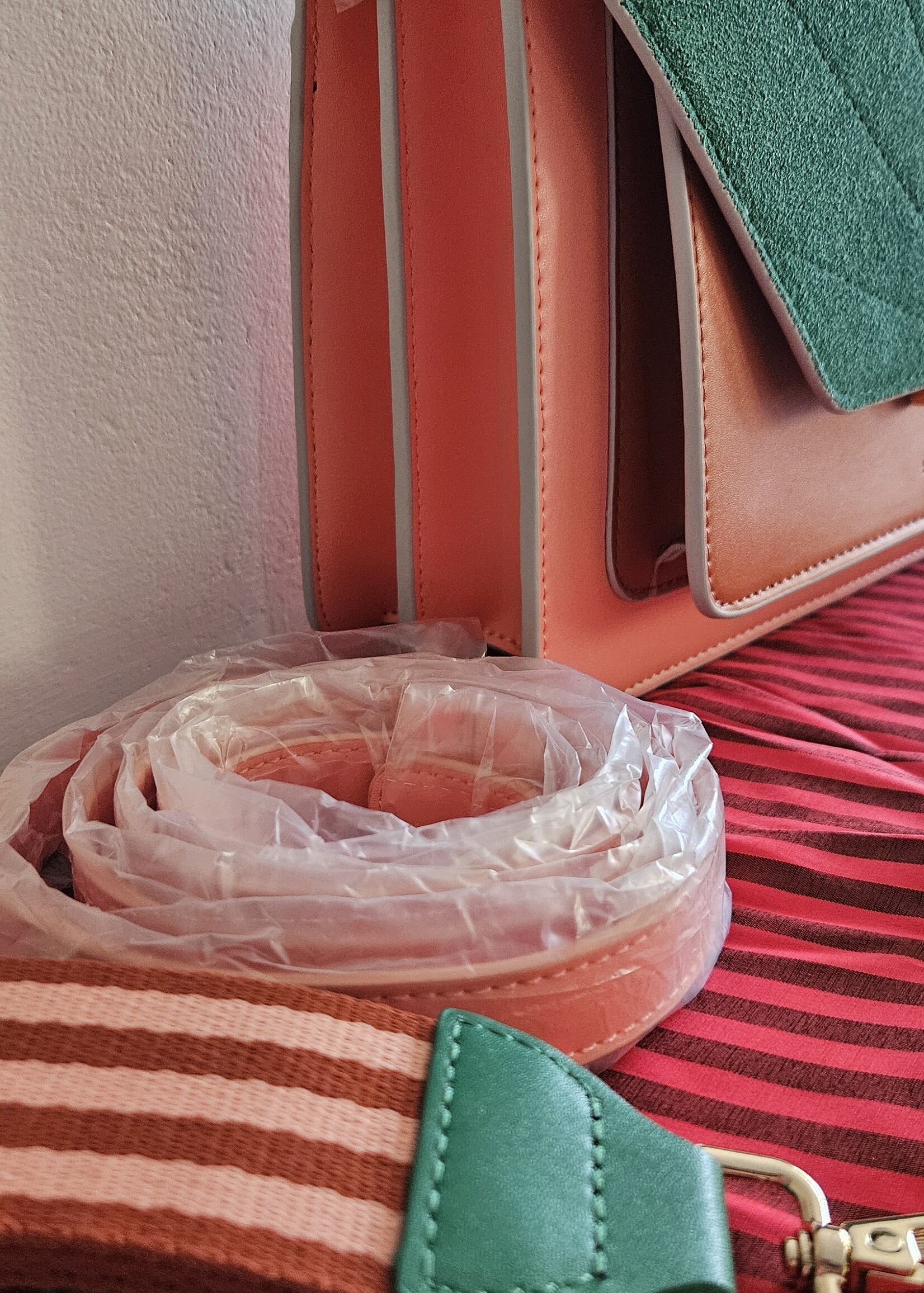 Vegan leren, stijlvolle schouder-/crossbody tas