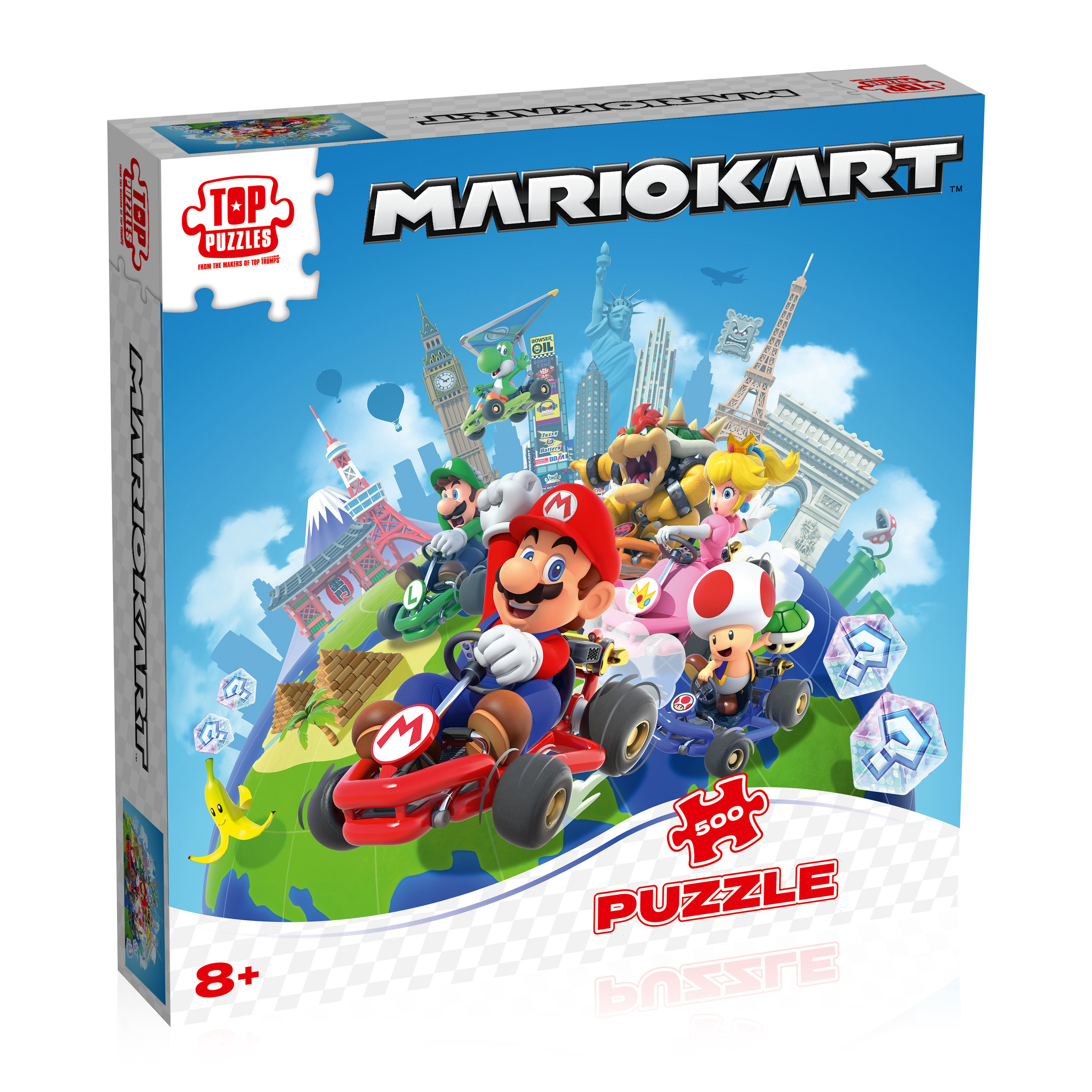 Puzzel kart around world- 500 stuks -De Dobbelkelder - De Dobbelkelder