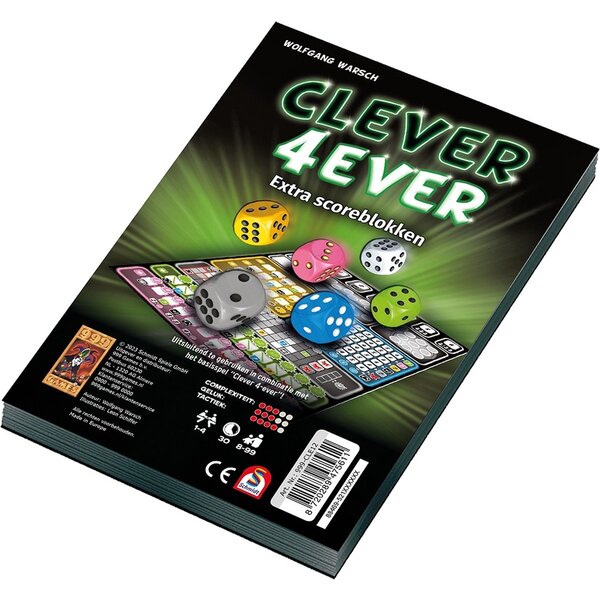 999 Games Scoreblokken Clever 4-ever twee stuks