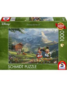 Schmidt Disney Mickey en Minnie in de Alpen 1000 stukjes