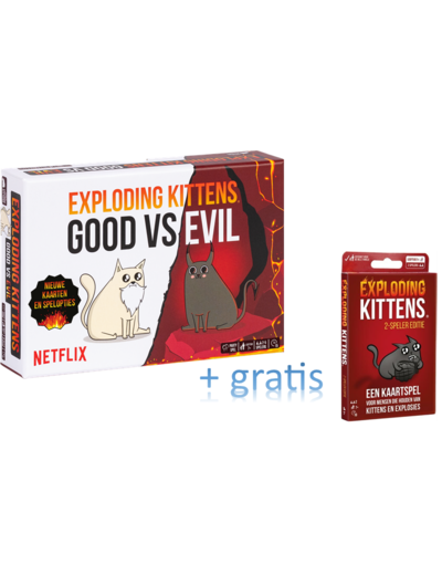 Exploding kittens Exploding kittens - Good VS Evil - NL + Gratis tweespelerseditie