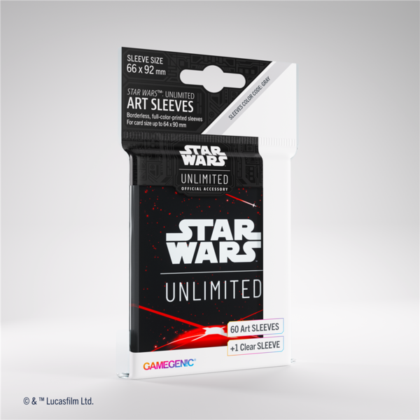 Gamegenic Star Wars Unlimited Art Sleeves Space Red