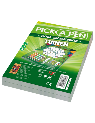 999 games Pick a pen: tuinen - scoreblokjes