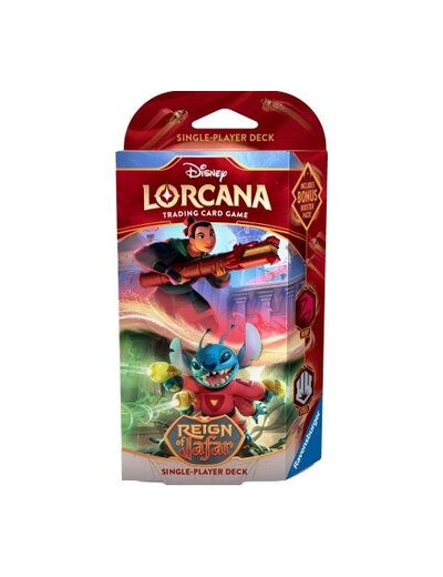 Disney Lorcana Pre-order!! Disney Lorcana Starterdeck-Reign of jafar:  Mulan & Stitch