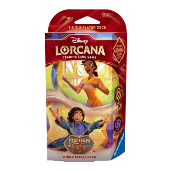 Disney Lorcana Pre-order!! Disney Lorcana Starterdeck-Reign of jafar:  Tiana & Bruno