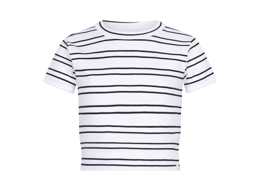 Cropped shirt Small Stripe White
