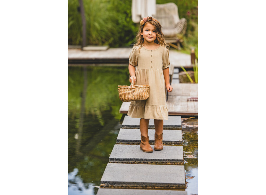 Little Linnen Dress 7801 Sage