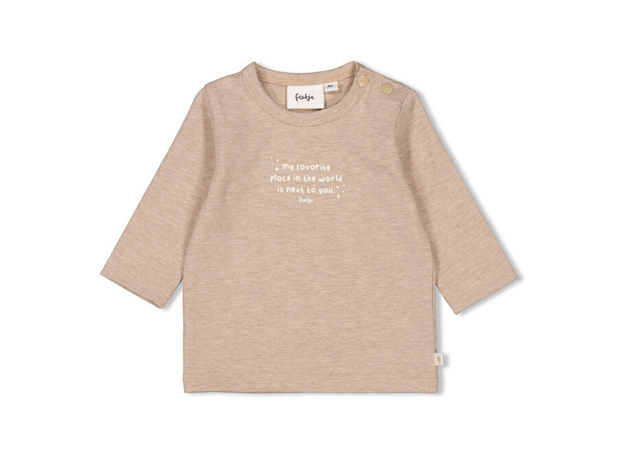 Longsleeve The Magic is in You 51602278 Taupe