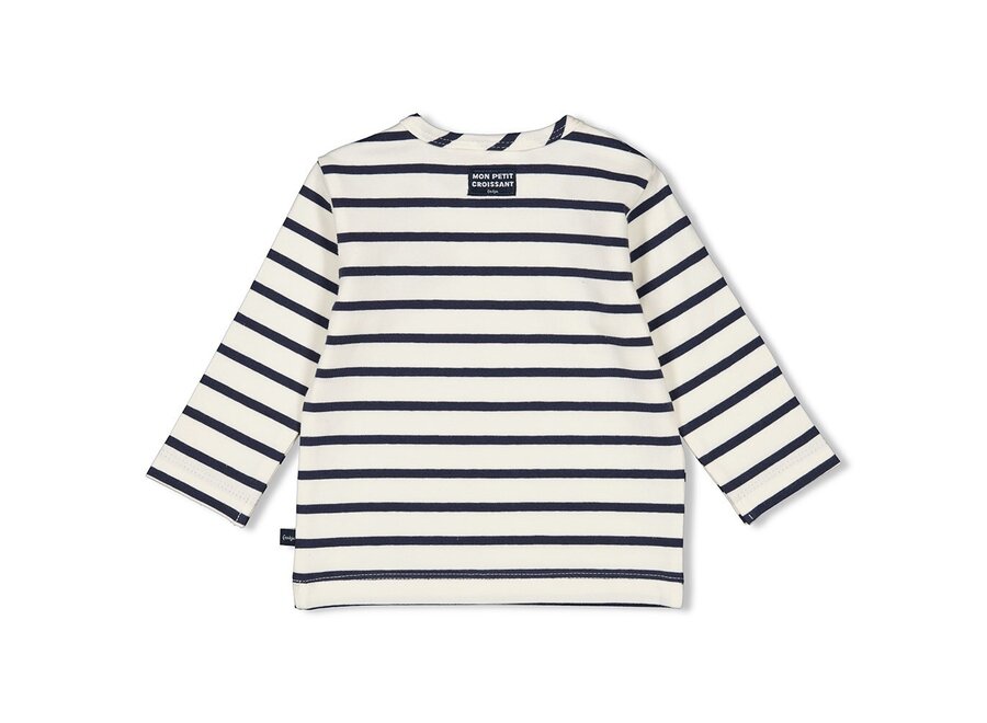 Longsleeve Streep Club Croissant 51602416 Marine