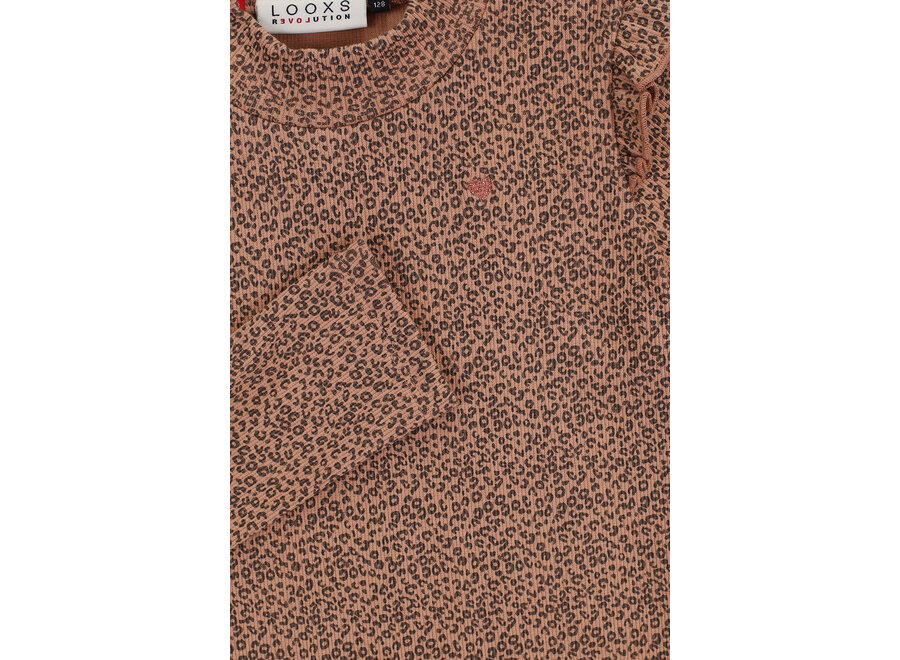 LITTLE Animal Rib Longsleeve 7441 minileopard