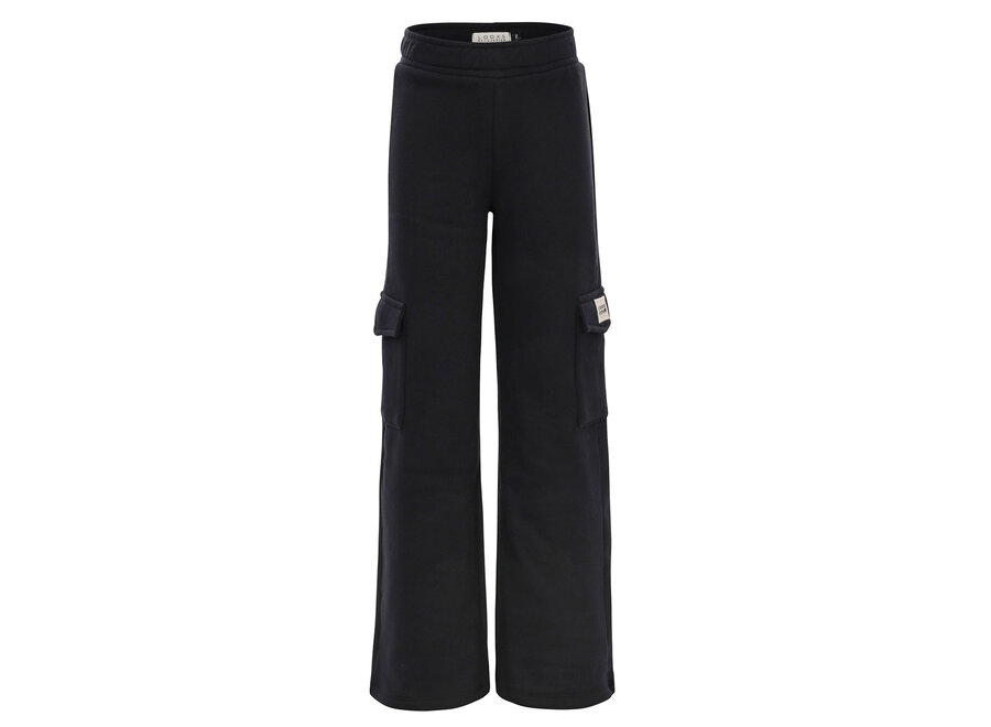 LITTLE Wideleg sweat pant 7619 Black