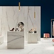 Vloer- en wandtegel wit marmerlook Marmo d'Oro POL 240 x 120 Vloer- en wandtegel wit marmerlook Marmo d'Oro POL 240 x 120
