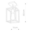 Moderne plafondlamp Crate Zwart Moderne plafondlamp Crate Zwart