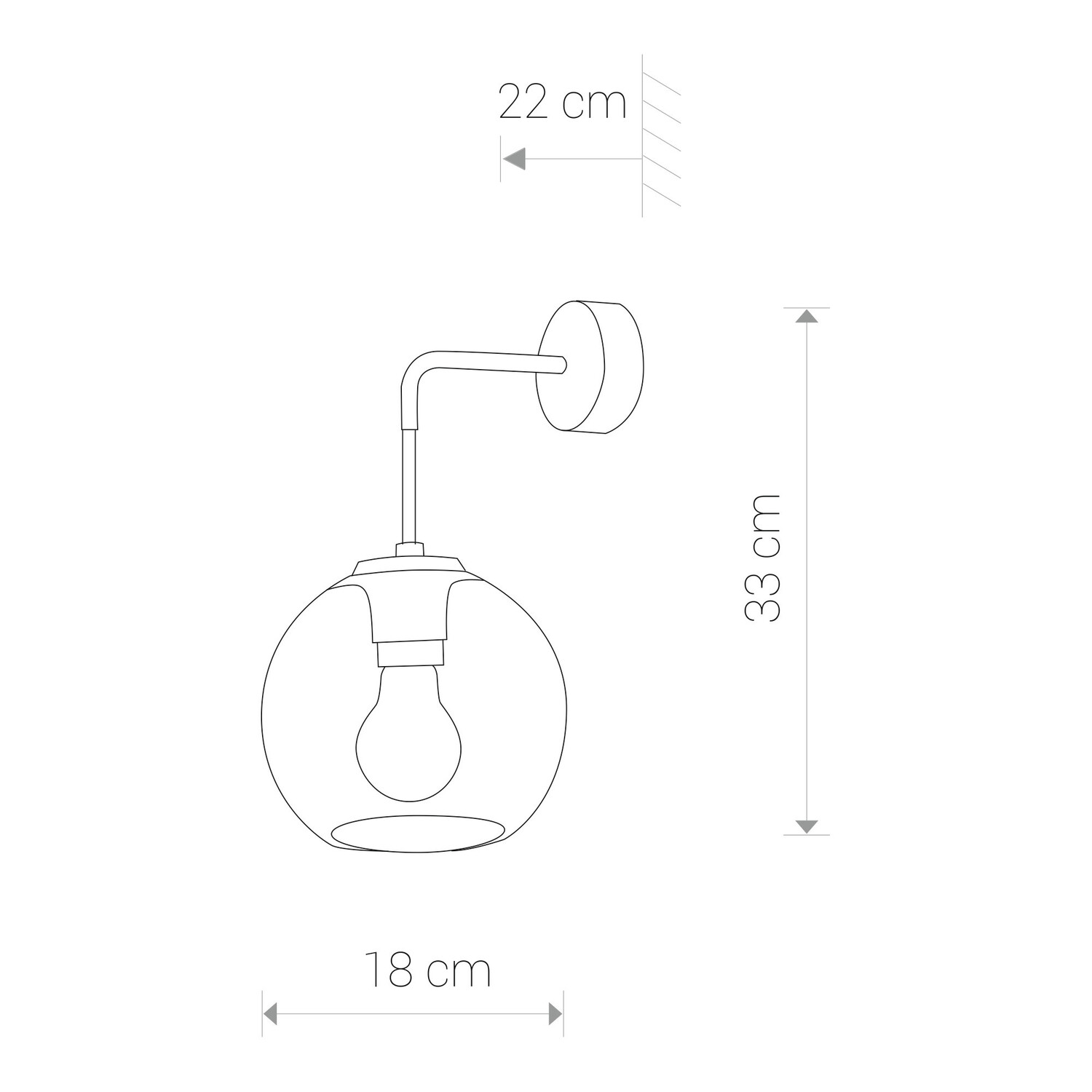 Hanglamp bubble rookglas - Vetro I