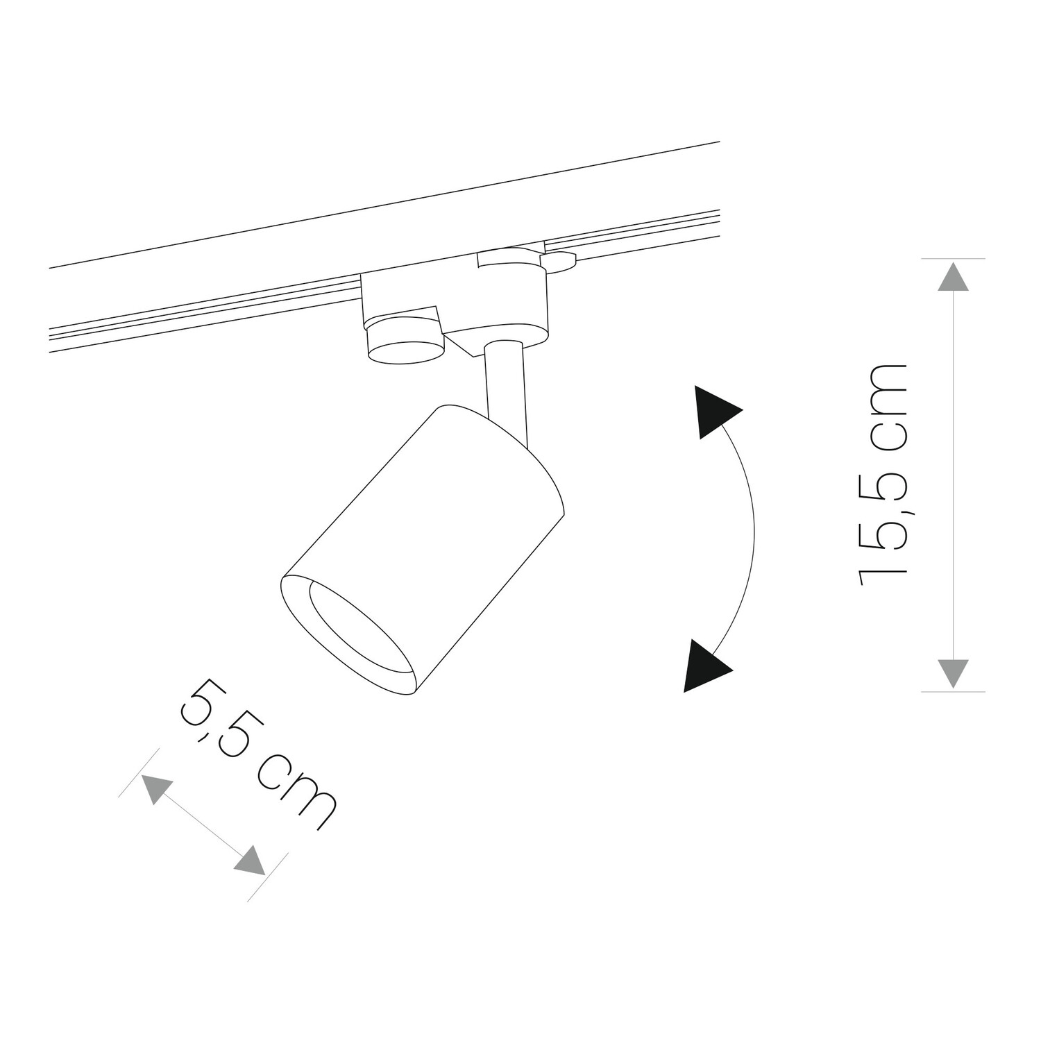 PROFILE EYE SPOT Zwart