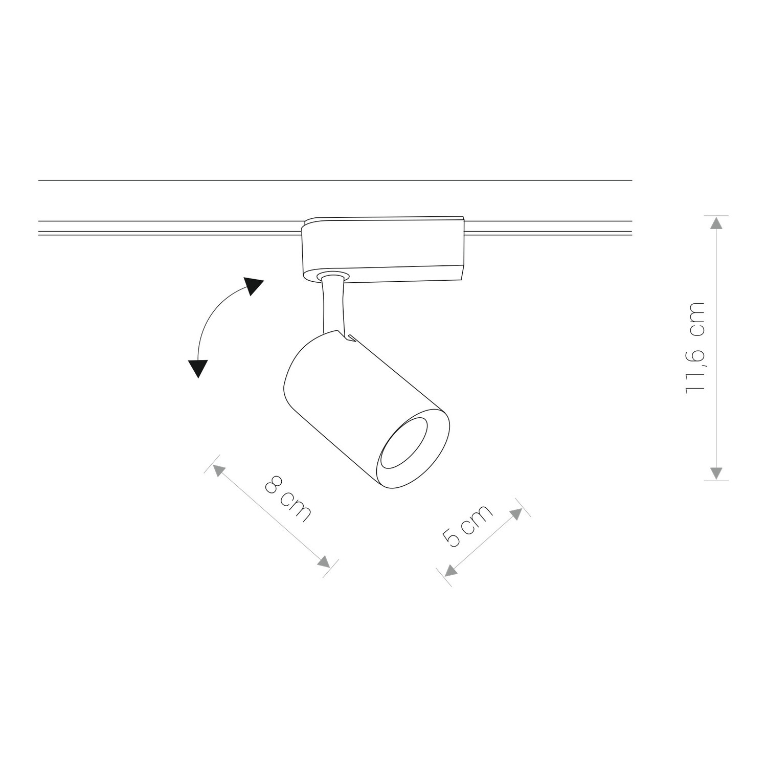 PROFILE IRIS LED Wit 7W 3000K