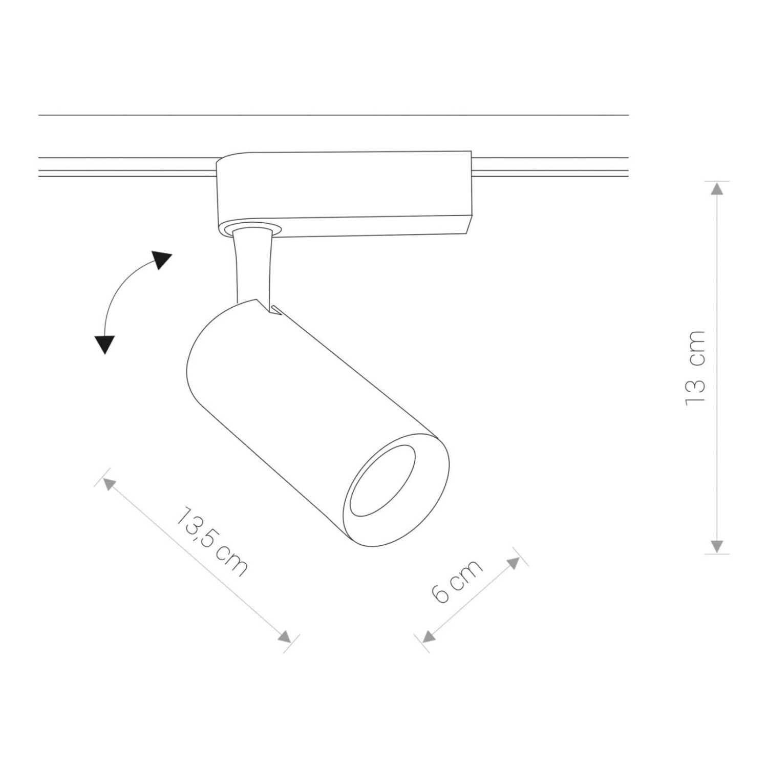 PROFILE IRIS Zwart LED 20W 3000K